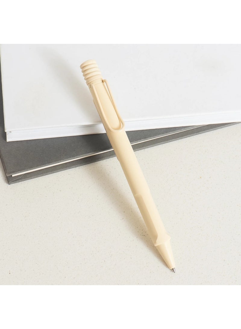 LAMY قلم حبر جاف سفاري طرف متوسط حبر أسود برميل كريمي مريح - Image 3