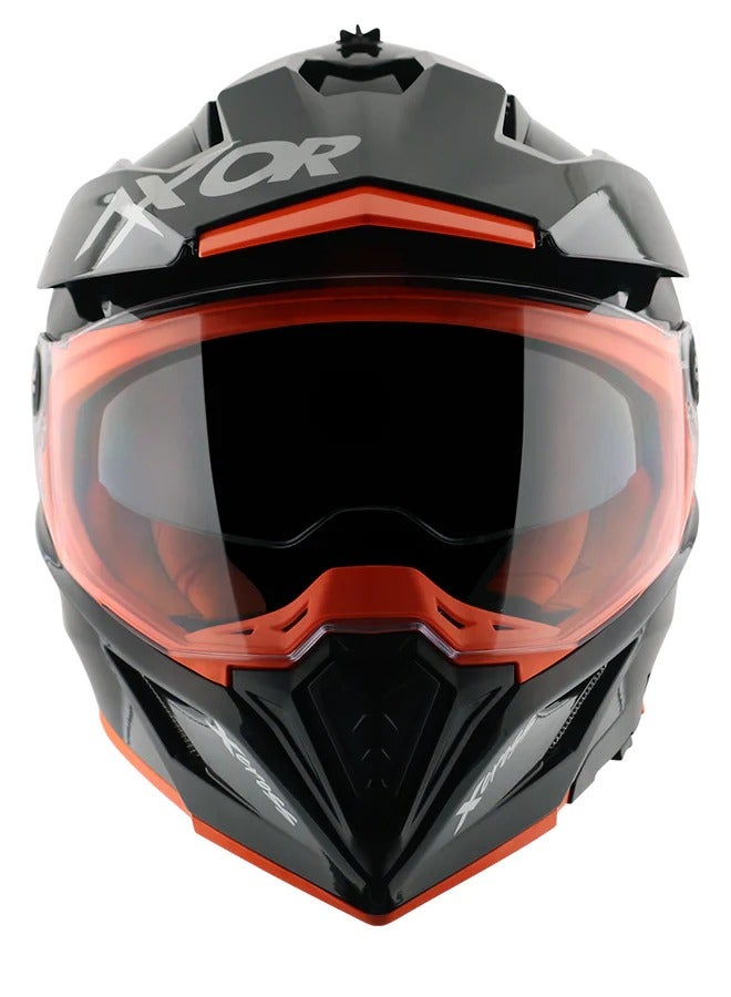 Airoh X-CROSS Dull Black Orange - Image 1