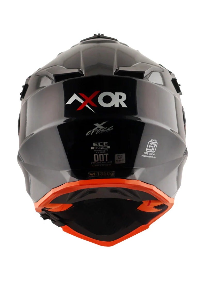 Airoh X-CROSS Dull Black Orange - Image 5