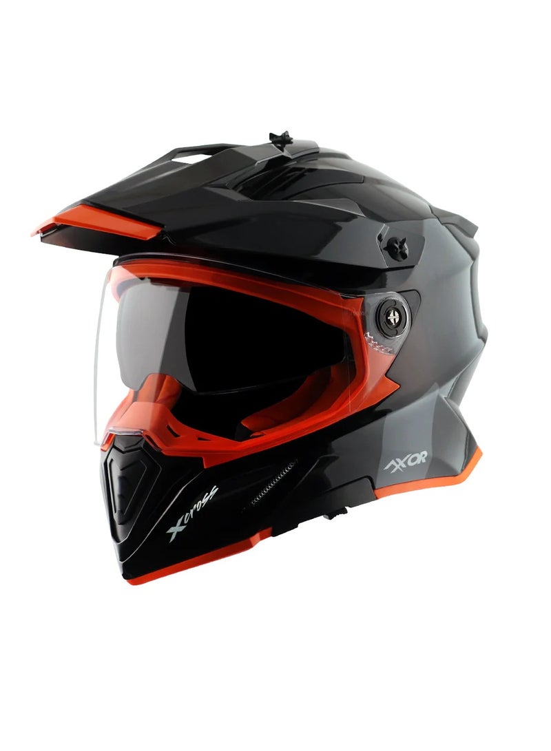 Airoh X-CROSS Dull Black Orange - Image 2