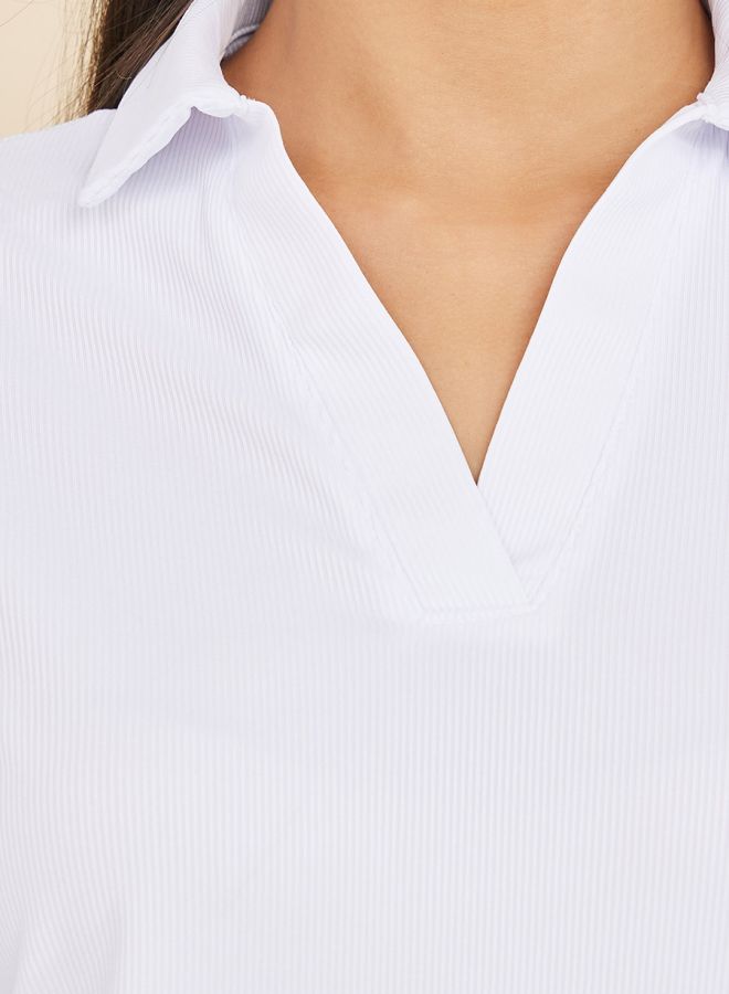 Styli Regular Fit Collared Neck Polo T-shirt - Image 3