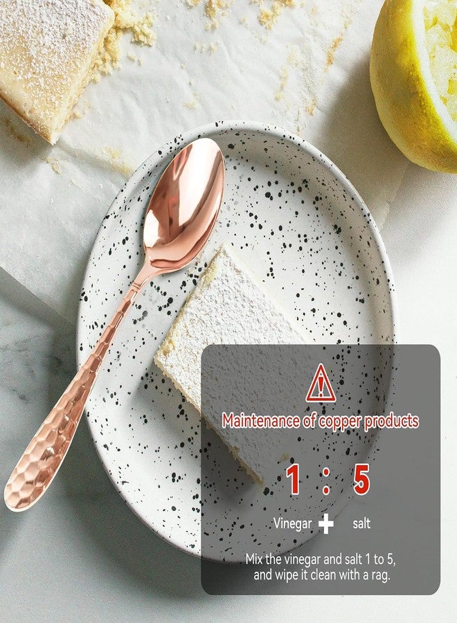 YOIHOJET 7" Pure Copper Spoon, 1 Count, Fashion Style, Flatware - Soup Spoons, 1 Piece, Copper Material - Image 4