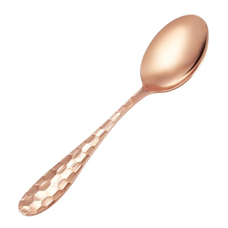 YOIHOJET 7" Pure Copper Spoon, 1 Count, Fashion Style, Flatware - Soup Spoons, 1 Piece, Copper Material - Image 1