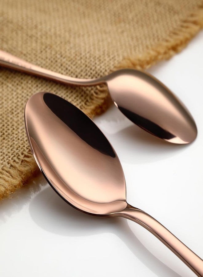 YOIHOJET 7" Pure Copper Spoon, 1 Count, Fashion Style, Flatware - Soup Spoons, 1 Piece, Copper Material - Image 5