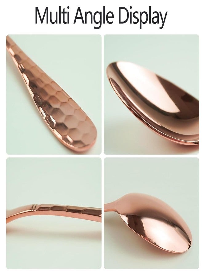 YOIHOJET 7" Pure Copper Spoon, 1 Count, Fashion Style, Flatware - Soup Spoons, 1 Piece, Copper Material - Image 3