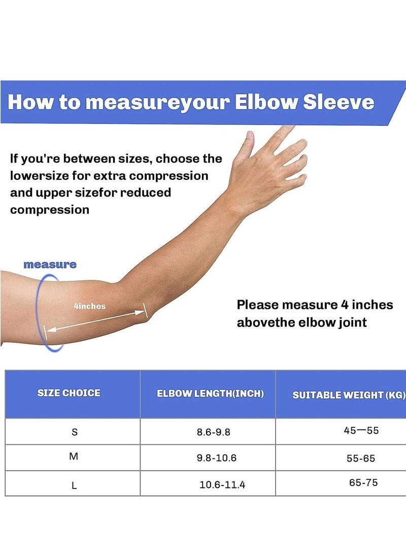 SYOSI 2 in 1 Tennis Elbow Brace for Men Women Compression Sleeve with Integrated Elbow Pads Breathable Tendonitis elbow Support Protector for Sports Golfer's Elbow Arthritis Treatment Reduce Joint Pain (S) - Image 5