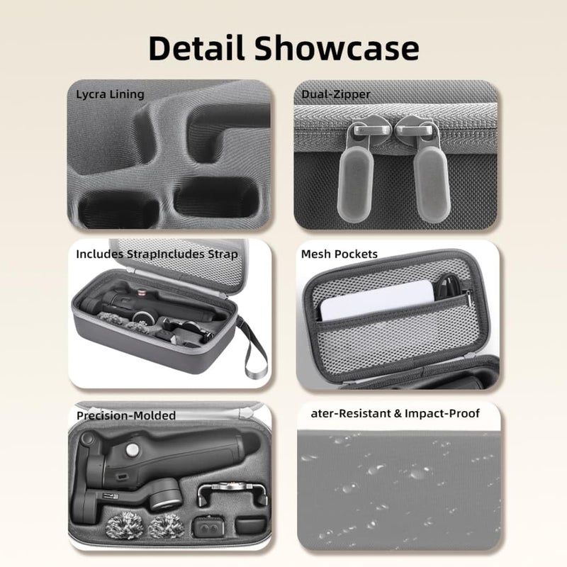 GetZget ® Carrying Case for DJI OM 7/ 7P (Osmo 7) Portable Mobile Gimbal & Accessories Storage Bag (Om 7 Bag(Compact)) - Image 4