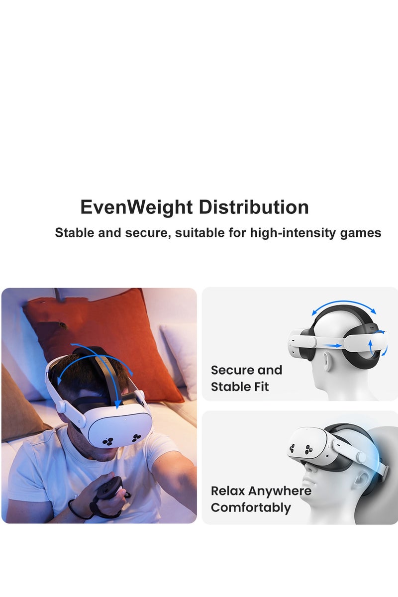 KIWI design K4 Comfort Head Strap Compatible with Meta Quest 3/Quest 3S - Image 2