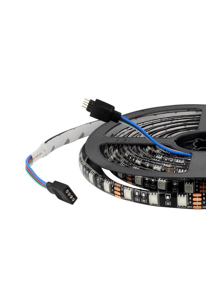 سوبر نايت شريط إضاءة SUPERNIGHT 5050 RGB بطول 16.4 قدم، مقاوم للماء، أسود، PCB، 300 مصباح LED متغير اللون لغرفة النوم، وعيد الميلاد، وديكور الهالوين - Image 2