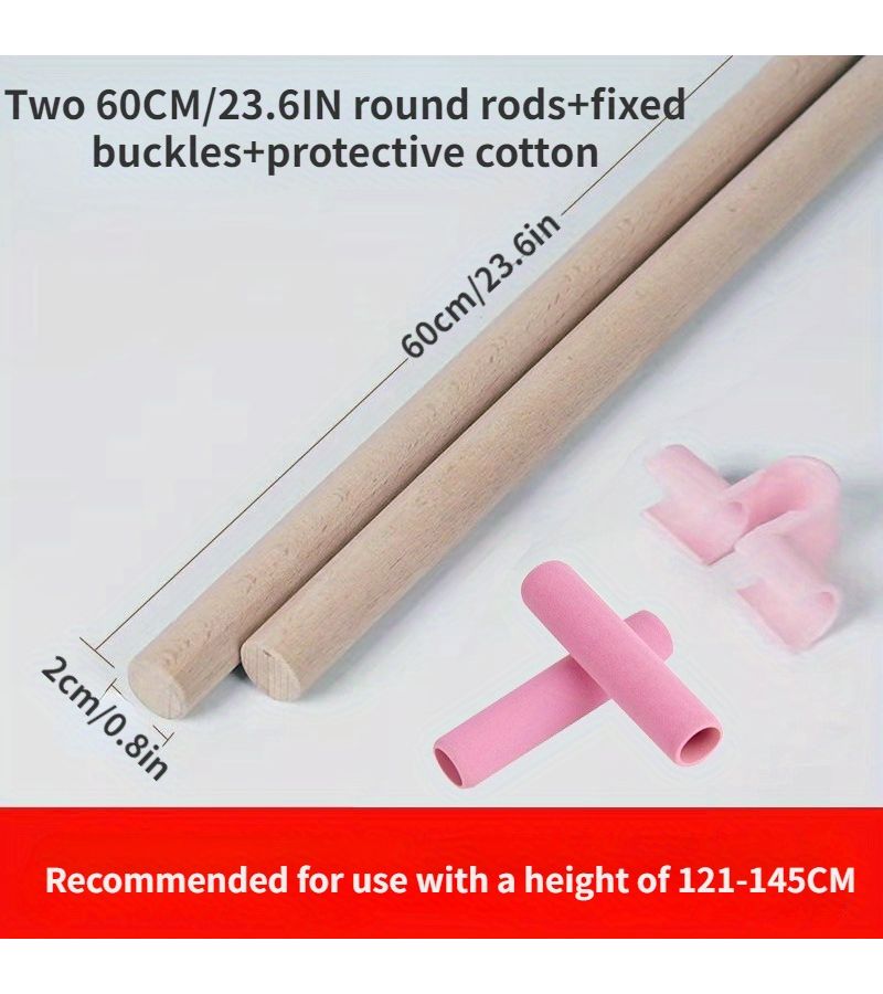 Yoga Shoulder Opener Back Stick 60 Two Strands With Buckle - Image 2