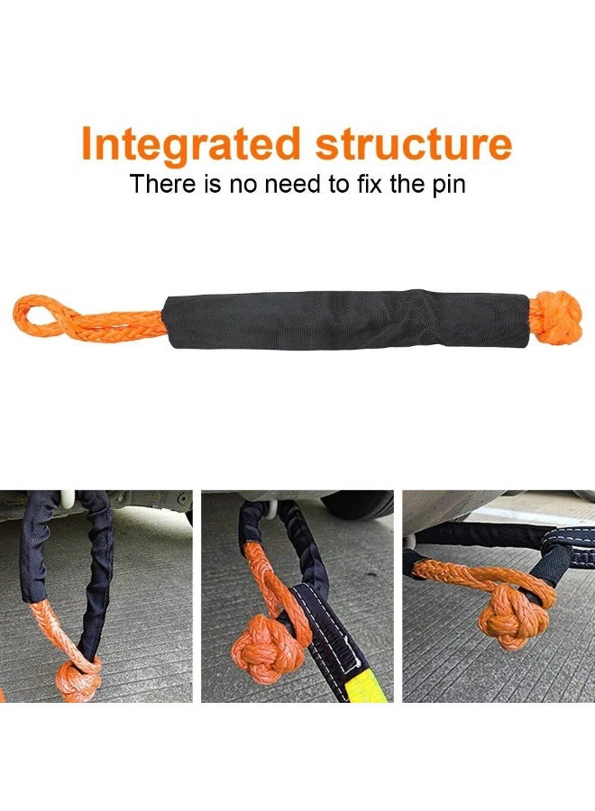 17-ton (38,000 lb) soft industrial car tow rope for safe, heavy-duty towing; car tow ring - Image 5