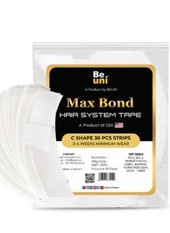 Max Bond Hair Patch Tape For Men - 36 Pcs, Hold Up To 2-4 Weeks, Wig Tape For Men, Waterproof, Skin Safe, Non-Allergic, Medical Grade Material, No Shine Hair Tape For Patch (36 Stripes/Pack) - pzsku/Z10804AA205B34696D70DZ/45/_/1735566842/bb515a28-0d83-4fd9-8c5d-d022faef9c6f