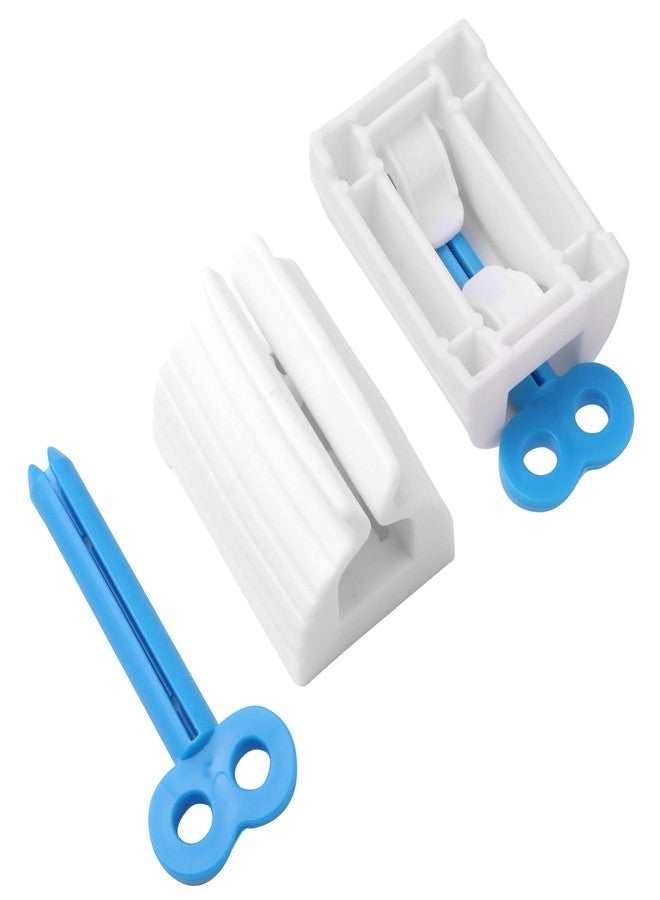 JIAKAI 2pcs Rolling Tube Toothpaste Squeezer Toothpaste Seat Holder Stand for Bathroom Accessories（Blue - Image 3