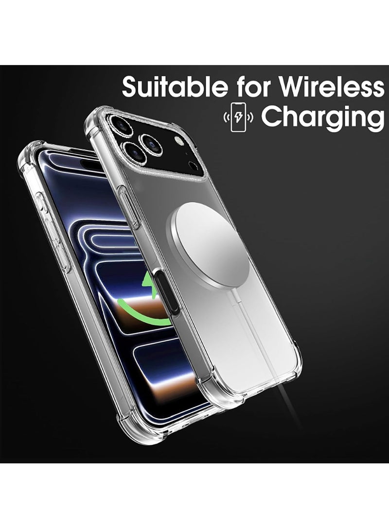 ميجوفاست جراب شفاف لهاتف iPhone 17 Pro [مضاد للصدمات] [حماية بدرجة عسكرية] جراب هاتف Gorilla Reconstructed Corners Slim Fit Soft Flex TPU Bumper لهاتف iPhone 17 Pro، شفاف للغاية - Image 2