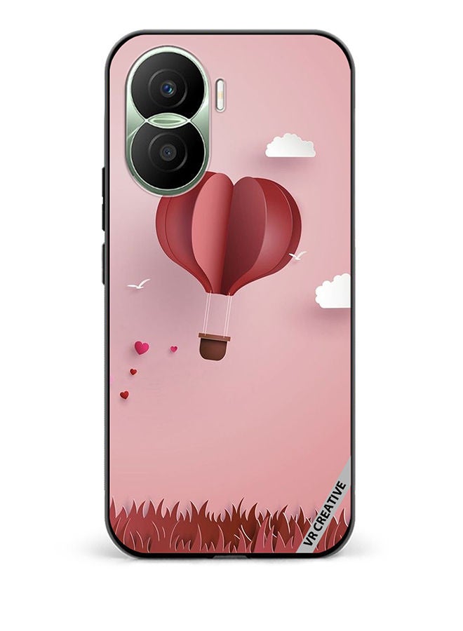 VR CREATIVE Protective Case Cover For Honor Play7T Pro Paper Hot Air Balloon Design Multicolour - Image 1