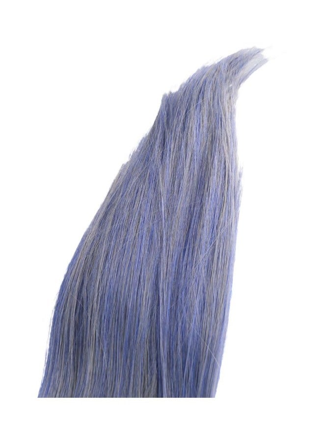 Pokinge Ponytail Extension Hair Claw Blue Color Synthetic Long Straight Pony Tail Wig Fashion Ponytail Claw Clip Female Hair Accessories - Image 3