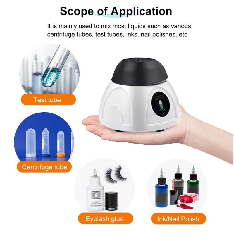 Magnetic Stirrer, Laboratory Mixer 4000rpm Mini Ink Adjustable Speed ​​Orbital Samples Pigment Bottle,Laboratory - Image 3