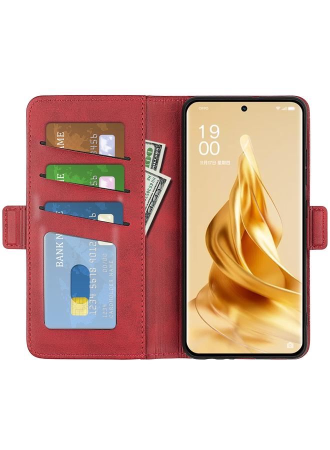 erorex Case For OPPO Reno 9 Pro Plus Dual-side Magnetic Buckle Horizontal Flip Leather Phone Case - Image 4