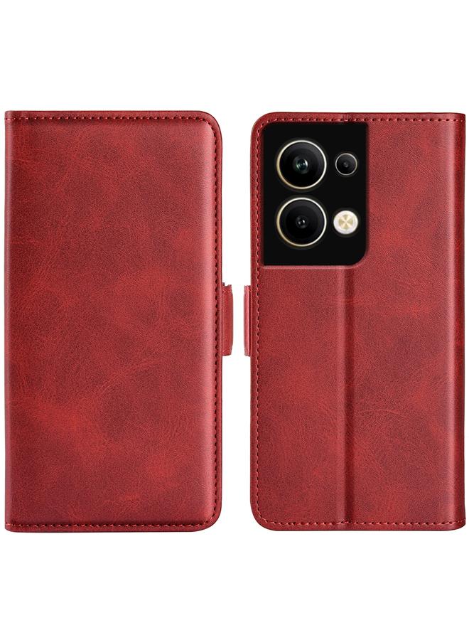erorex Case For OPPO Reno 9 Pro Plus Dual-side Magnetic Buckle Horizontal Flip Leather Phone Case - Image 1