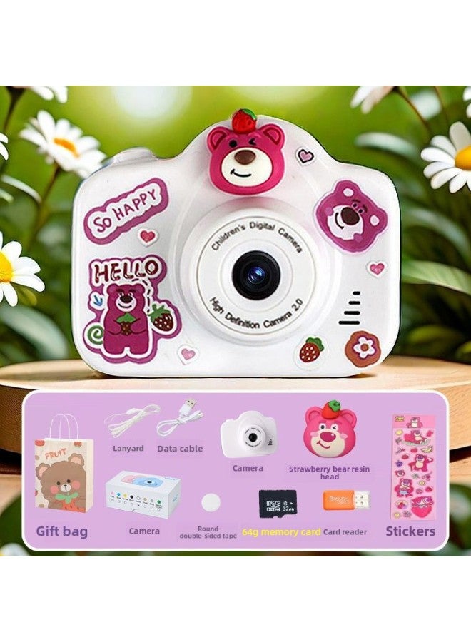 Generic Children's Camera Toy Photographable Printable Baby Camera Colored Polarets Birthday Gift For Boys And Girls-Body Color: *hd Dual Camera 64g One-year Warranty  - Image 1