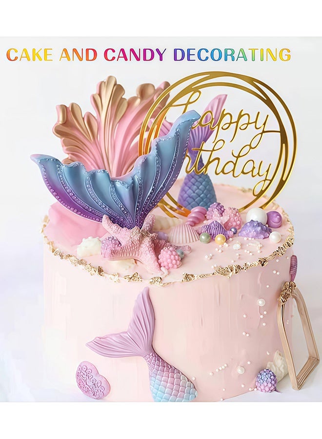 2 Pcs Purple Metallic Baking Craft Glitter Powder Food Safe Cake Topper Decoration for DIY Cupcakes Cookies Dessert Garnish Parties Weddings Festive Celebrations,Sparkling Shimmery Dust for Creative Baking,All 20g - Image 2