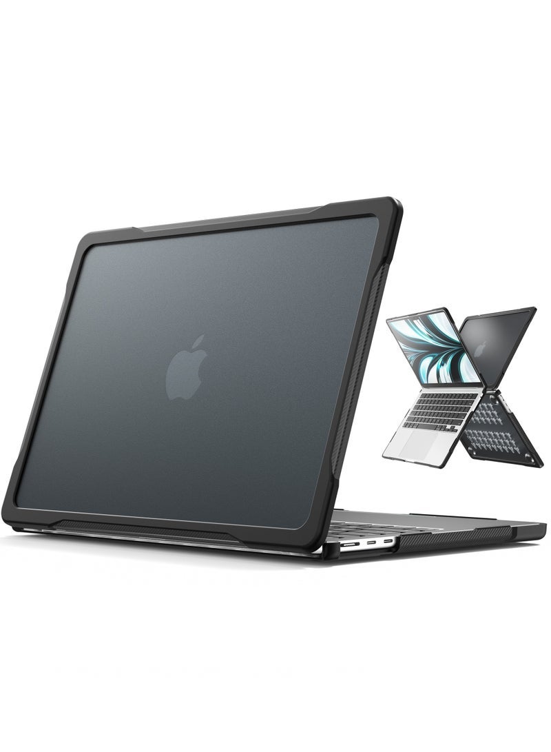 Captaintech MacBook Air 13 Inch Case 2020 2019 2018 Release A2337 M1 A2179 A1932 Heavy Duty Slim Hard Shell Protective Cover with Fold Kickstand for MacBook Air 13 Retina with Touch ID