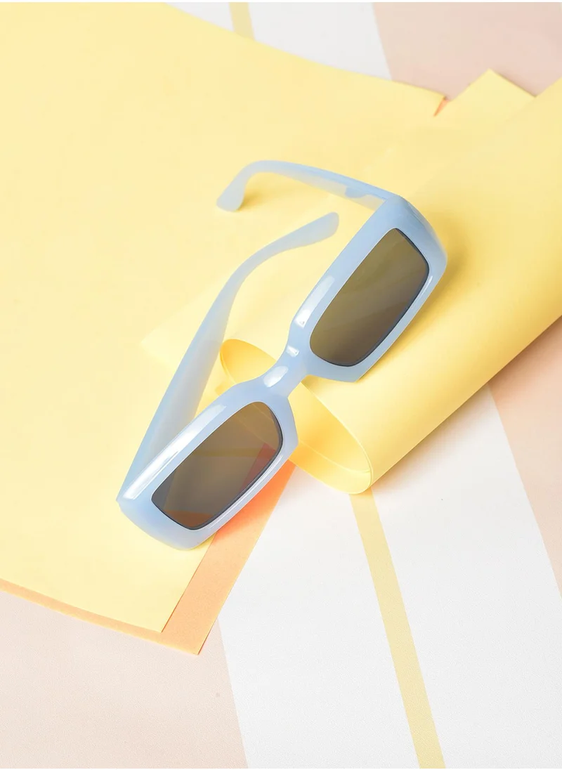 Haute Sauce Black Lens Blue Wayfarer Sunglasses