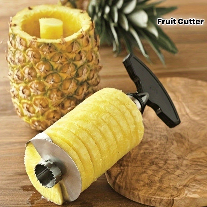 PETO Stainless Steel Fruit Cutter with Adjustable Blade - Ergonomic Handle for Pineapple, Watermelon, Mango - Durable Kitchen Tool for Home, Hotel & Restaurant Use - Image 2