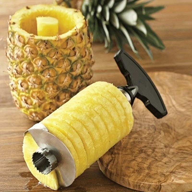 PETO Stainless Steel Fruit Cutter with Adjustable Blade - Ergonomic Handle for Pineapple, Watermelon, Mango - Durable Kitchen Tool for Home, Hotel & Restaurant Use - Image 1