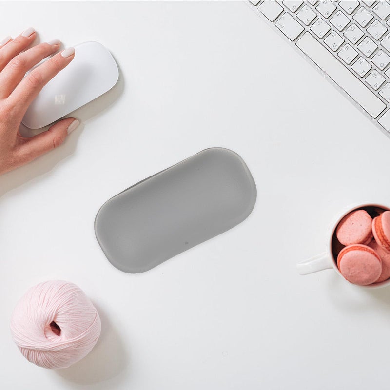 Ergonomic Gray Silicone Wrist Rest Pad for Keyboard and Mouse Non Slip Cushion Support Mat - Image 5