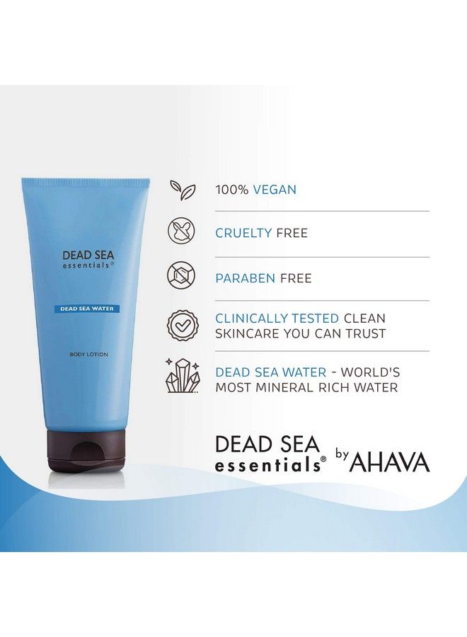 Dead Sea Essentials Hydrating Body Lotion Dry Skin Remedy Vegan Moisturizer Antiaging Treatment Cruelty Free 6.76 Fl Oz 200 Ml - Image 5