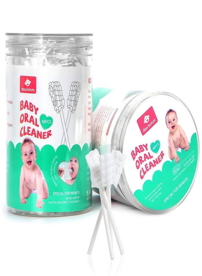 dearlomum 48PCS Baby Tongue Cleaner Newborn Toothbrush - Image 1