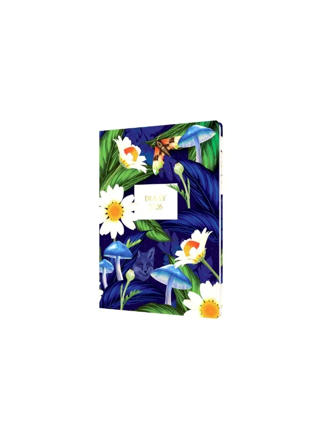 Collins Collins Down the Garden Path 12 Month Planner, July 2025-July 2026 Week-to-View Diary, A5 Hard Cover, Navy
