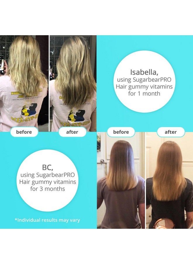 SugarbearPRO Sugarbear Hair Vitamin Gummy 2 Month Supply Extra Strength Biotin 6000mcg, Growth for Men & Women, Vegan Vitamin B12, MSM, Inositol, Omega 3, Elderberry, Certified Kosher, Halal, Cruelty-Free - Image 5