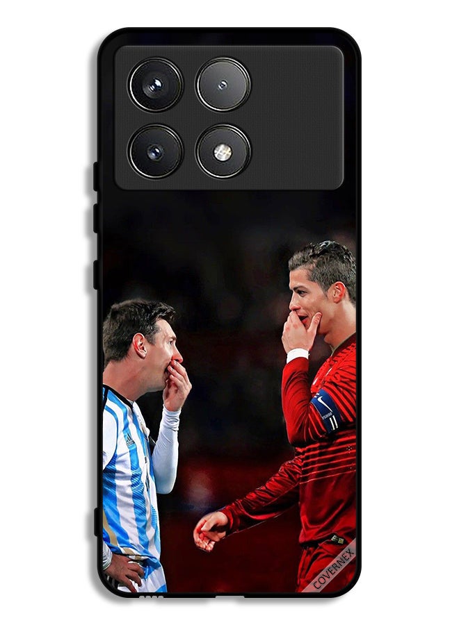 Covernex Xiaomi Redmi K70 Pro Protective Case Cover Ronaldo & Messi In One Frame - Image 1