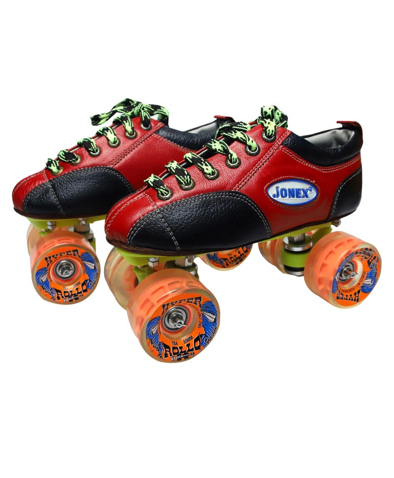 Jonex Unisex_Youth JJ Fix Body Quad Shoe Skate Speed_Wheel Hyper Rollo (Wheels Multicolor) (MYC) (6 UK (25 cm) Junior) - Image 1
