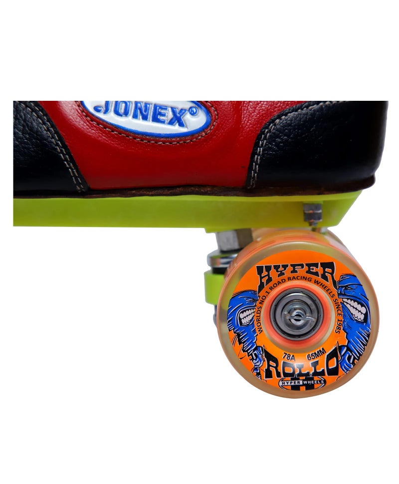 Jonex Unisex_Youth JJ Fix Body Quad Shoe Skate Speed_Wheel Hyper Rollo (Wheels Multicolor) (MYC) (6 UK (25 cm) Junior) - Image 3