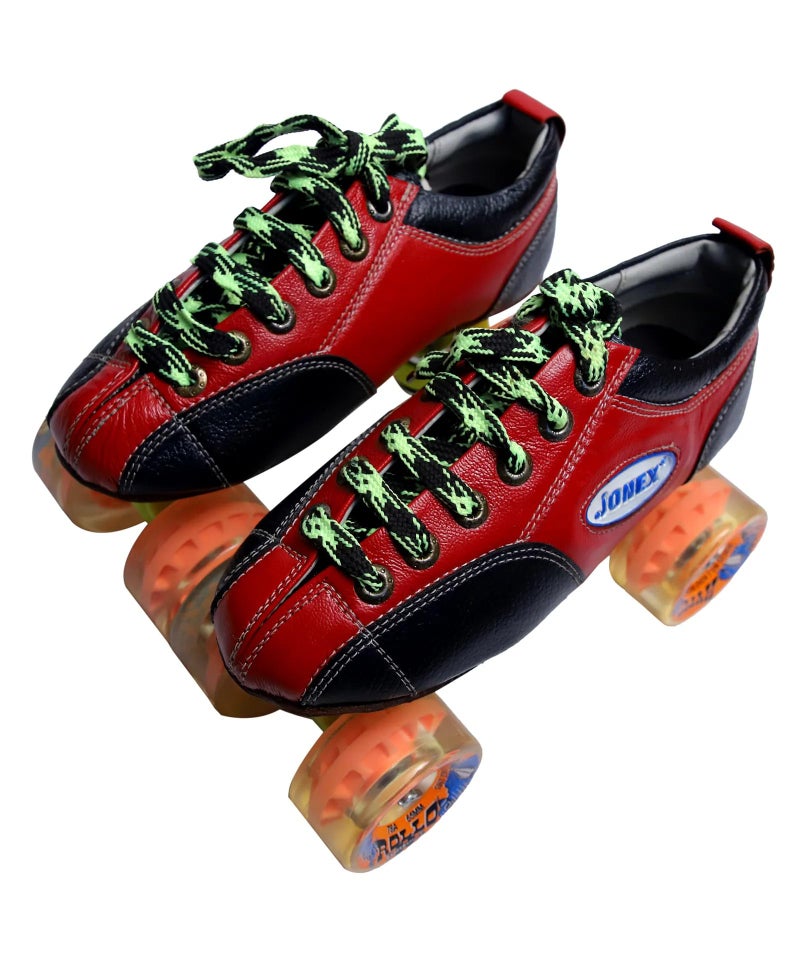 Jonex Unisex_Youth JJ Fix Body Quad Shoe Skate Speed_Wheel Hyper Rollo (Wheels Multicolor) (MYC) (6 UK (25 cm) Junior) - Image 2
