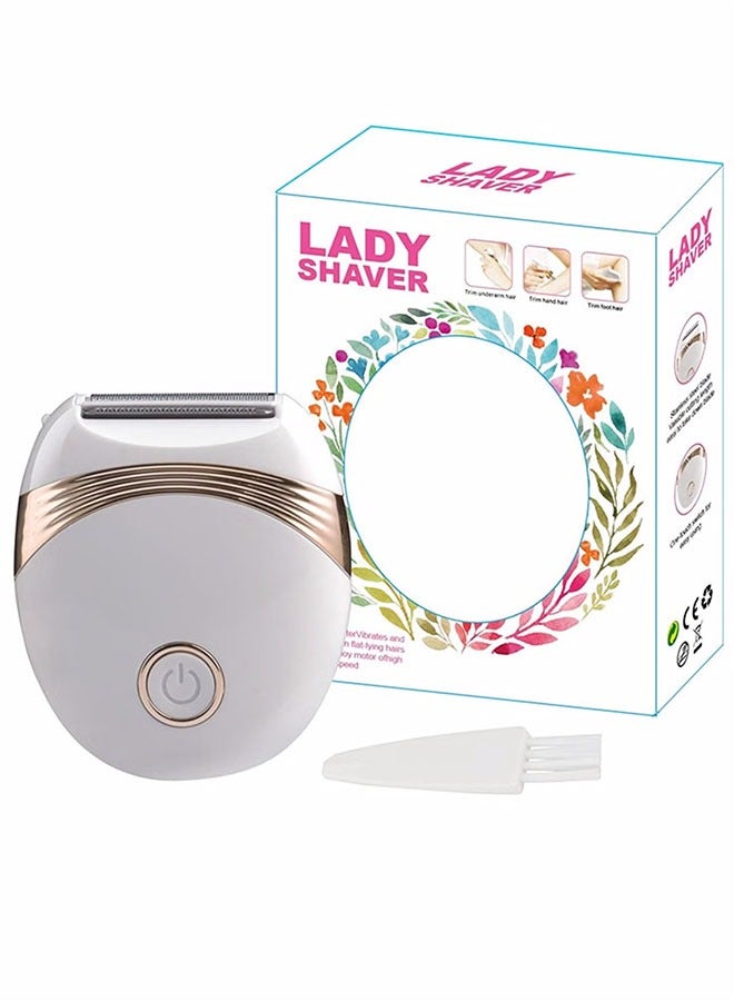 Electric Hair Removal Epilator, Portable Waterproof Painless Electric Hair Shaver, USB Rechargeable Lady Cordless Depilator, Bikini Trimmer Wet and Dry Use for Arm Bikini Leg Underarm - Image 1