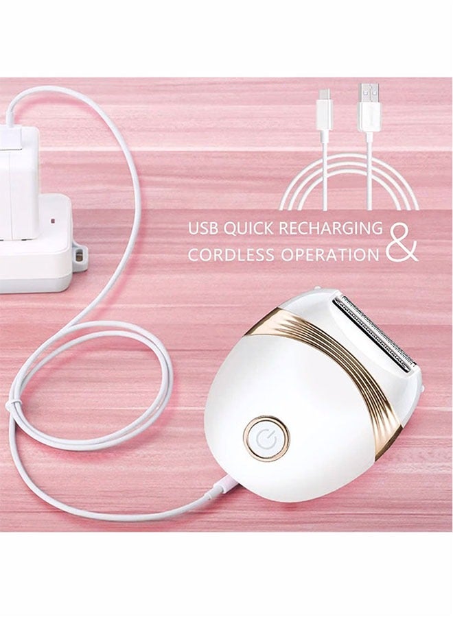 Electric Hair Removal Epilator, Portable Waterproof Painless Electric Hair Shaver, USB Rechargeable Lady Cordless Depilator, Bikini Trimmer Wet and Dry Use for Arm Bikini Leg Underarm - Image 5