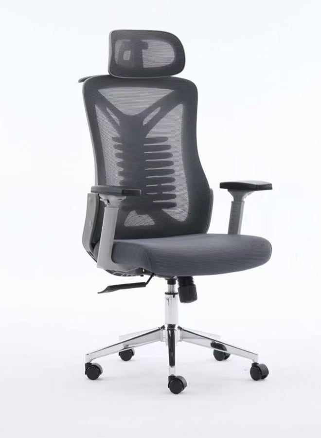 High-Back Ergonomic Office Chair, Adjustable Height Computer Chair Reclining Study Chair and Game Chair with Silent Wheels for Comfortable Work, Study & Gaming - Image 2
