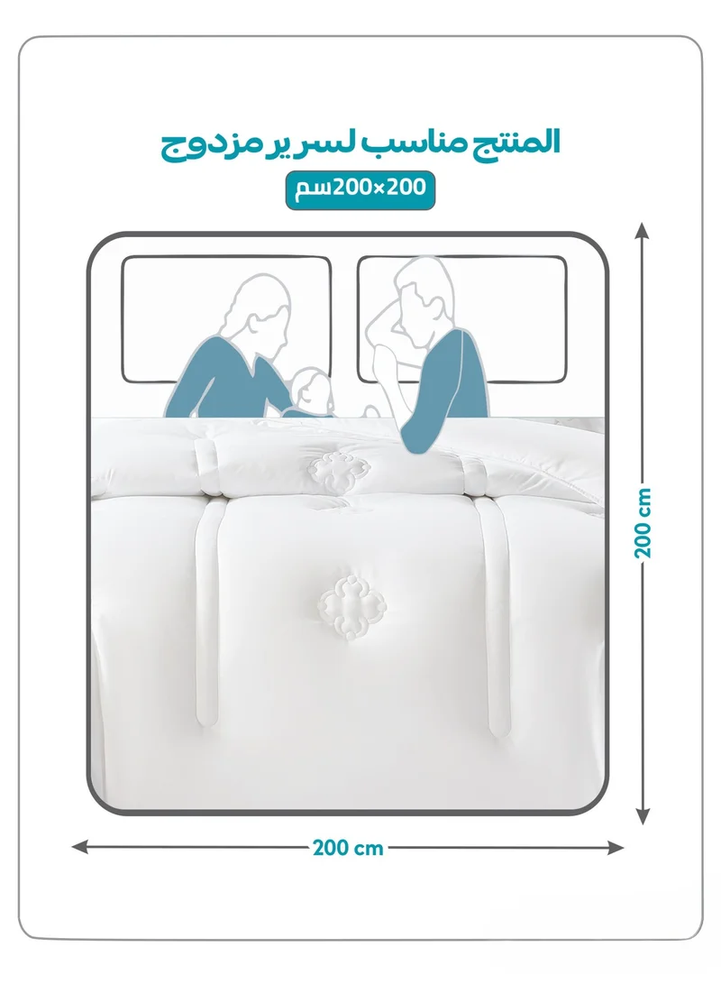 دوناتيلا طقم لحاف سرير قطني بوجهين مناسب لجميع المواسم، 6 قطع مقاس كينغ، طقم لحاف مطبوع للسرير المزدوج، مع حشوة بديلة فائقة النعومة
