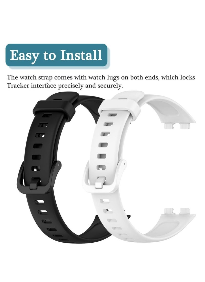 Captaintech 2 Pack Strap Compatible with Huawei Band 8, Soft Silicone Adjustable Replacement Sport Bands for HUAWEI Band 8 for Huawei Band 8  - Image 4