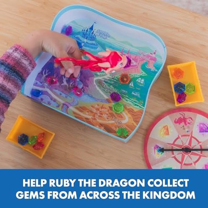 Educational Insights Ruby's Gem Quest Preschool Fine Motor Board Game for Kids, Learning Scissor Skills & Color Matching, Fun Family Game Night, Therapy Games & Tweezer Toys, for 2-4 Players Ages 3+ - Image 5