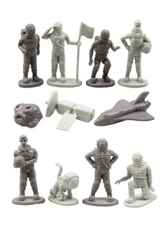 SCS Direct Space & Astronaut Action Figure Toy Playset- 100+ Pcs with 11 Unique Characters- Astronauts, Asteroids, Rockets, & More- Great for Party Favors, Decorations, Dioramas, Stocking Stuffers, & Xmas Gifts  - Image 2