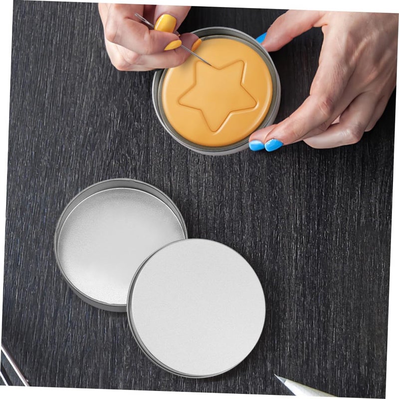 Luxshiny 12 Pack Round Metal Tins With Lids Silver Tinplate Containers For Candy Storage And Diy Cookie Molds - Image 5