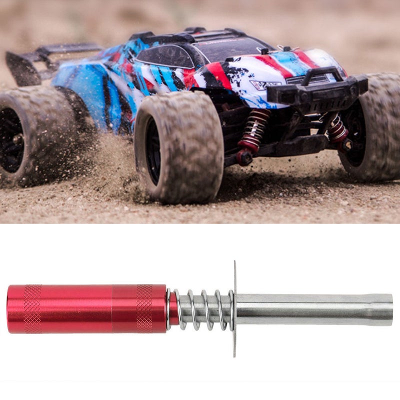 Glow Plug Igniter Aluminum Alloy 1/10 RC Accessory Fit for HSP 80103 Oil TrucksRed - Image 3