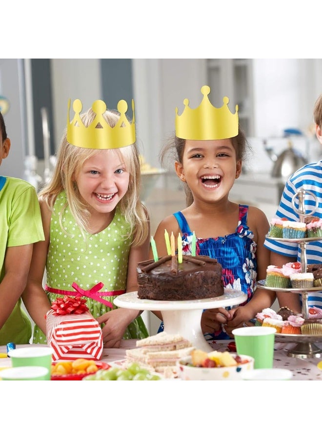TUPARKA 36 PCS Paper Crowns Hat Gold Foil Crowns Paper Party Hat for Birthday Party, Baby Shower - Image 4