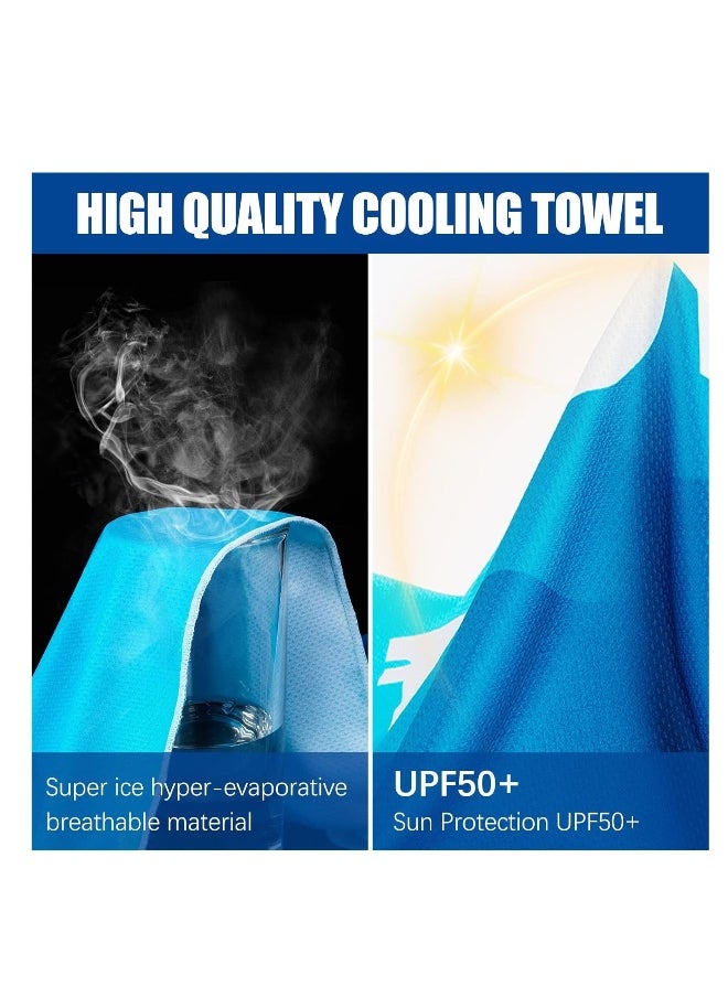 Generic Cooling Towel Set - 5 Pack Soft Microfiber Ice Towels for Neck, Fast Drying and Breathable, Lightweight Gym, Yoga, Running, Camping, and Fitness Sweat Towels. Perfect for Active Lifestyles!  - Image 4