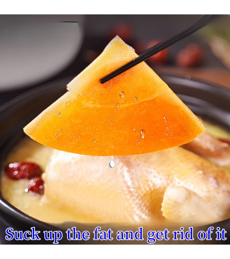 Japanese Style 12pcs 7.09 Inch Oil Absorbing Sheets For Kitchen Baking Cooking Grease Removal - Image 4